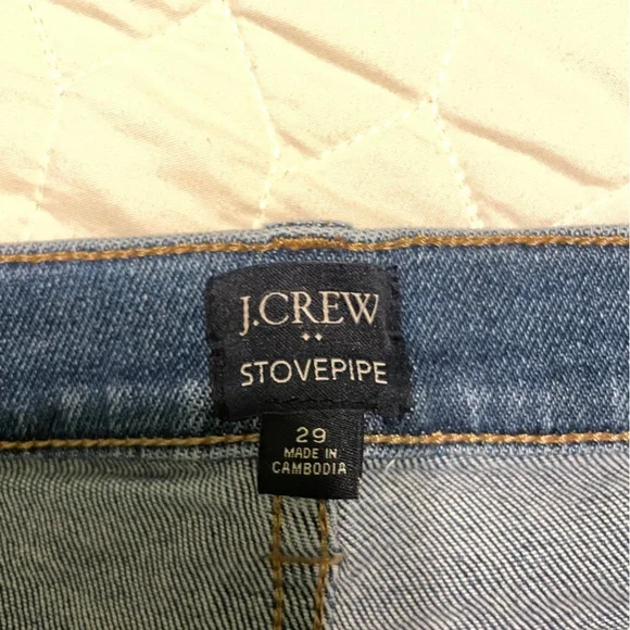 J Crew Stove Pipe Raw Hem Jean Size 29 - Picture 5 of 5